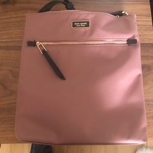 Mauve kate spade nylon crossbody barely used